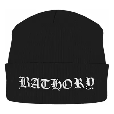 Bathory zimní kulich, White Logo Black