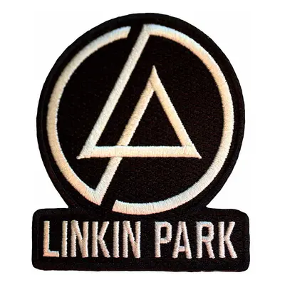 Linkin Park tkaná nášivka/nažehlovačka PES 83 x 100 mm, Concentric Text Logo