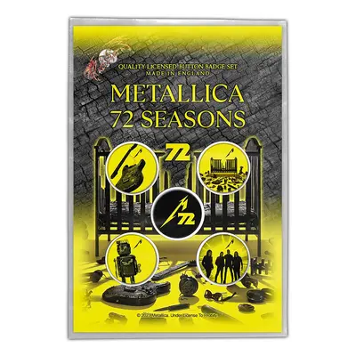 Metallica set 5-ti placek průměr 25 mm, 72 Seasons