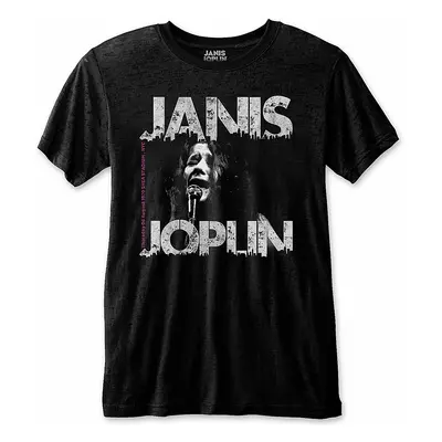 Janis Joplin tričko, Shea &#039;70 Eco-Tee Black, pánské