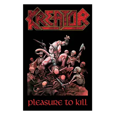 Kreator textilní banner 68cm x 106cm, Pleasure To Kill