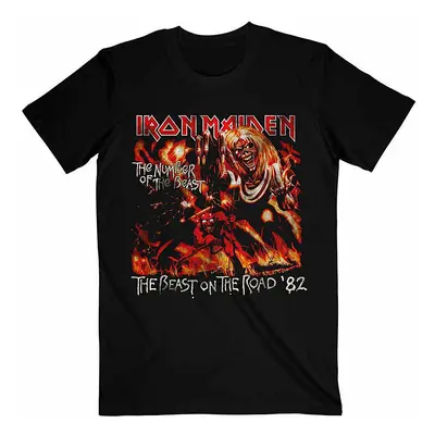 Iron Maiden tričko, NOTB The Beast On The Road Vintage Black, pánské