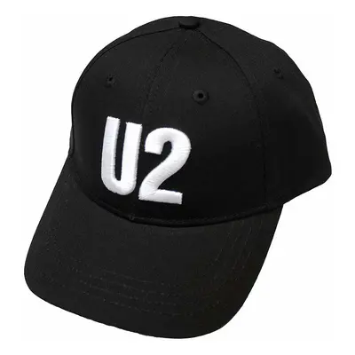 U2 kšiltovka, White Logo Black