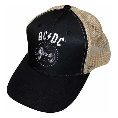 AC/DC kšiltovka, For Those About To Rock Mesh Black & Sand Black, unisex