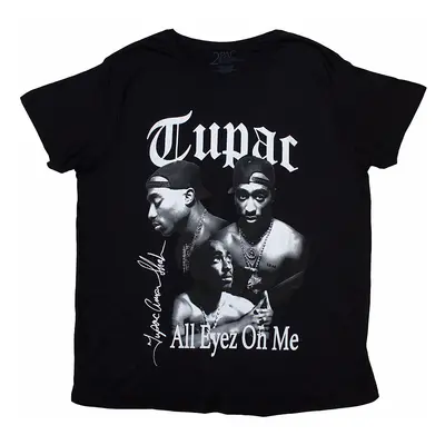 Tupac tričko, All Eyez B&W Black, pánské