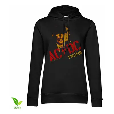 AC/DC mikina, Angus Young PWR-UP Organic Hoodie Girls Black, dámská