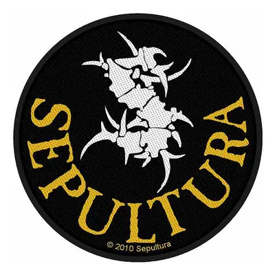 Sepultura tkaná nášivka PES 90 mm, Circular Logo