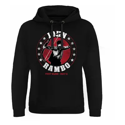 Rambo mikina, John Rambo BOW Epic Hoodie Black, pánská