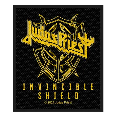 Judas Priest tkaná nášivka PES 100 x 50 mm, Invincible Shield