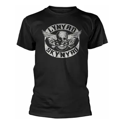 Lynyrd Skynyrd tričko, Biker Patch Black, pánské