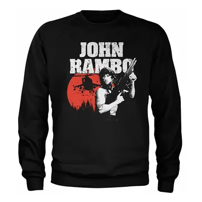 Rambo mikina, John Rambo Sweatshirt Black, pánská