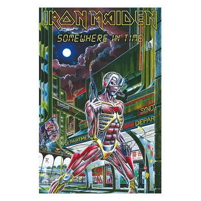 Iron Maiden textilní banner 70cm x 106cm, Somewhere In Time