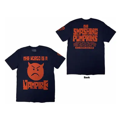 Smashing Pumpkins tričko, World Is A Vampire BP Navy Blue, pánské