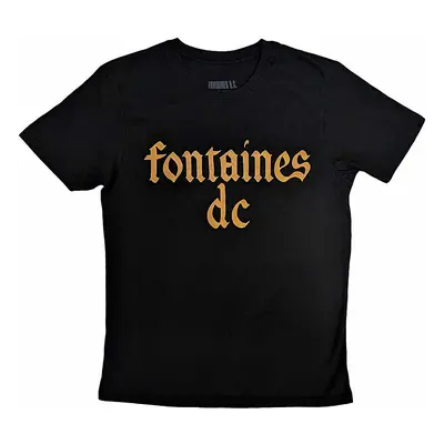 Fontaines D.C. tričko, Gothic Logo Black, pánské