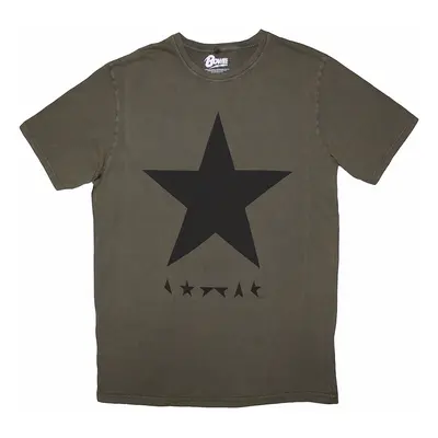 David Bowie tričko, Blackstar Stone Wash Green, pánské