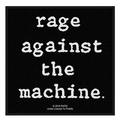 Rage Against The Machine tkaná nášivka PES 100x100 mm, Logo