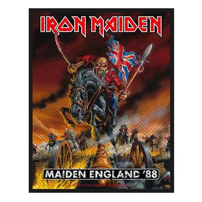 Iron Maiden tkaná nášivka PES 100x50 mm, Maiden England