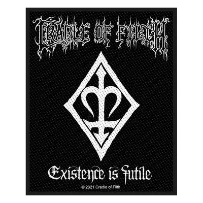 Cradle Of Filth tkaná nášivka PES 100x50 mm, Existance Is Futile