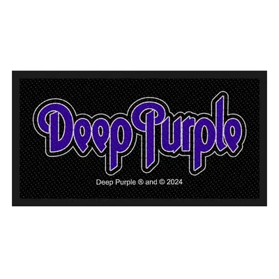 Deep Purple tkaná nášivka PES 100 x 50 mm, Logo