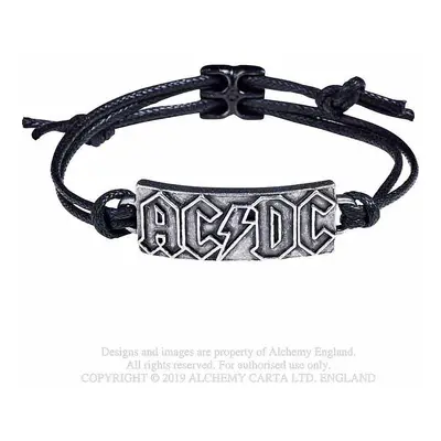 AC/DC náramek s posuvníkem do max 25 cm, Lightning Logo 15x47x3 mm 14 g