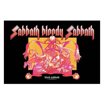 Black Sabbath textilní banner PES 70cm x 106cm, Sabbath Bloody Sabbath