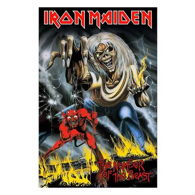 Iron Maiden textilní banner 70cm x 106cm, Number Of The Beast