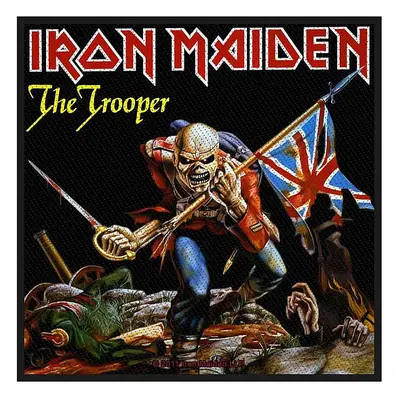 Iron Maiden tkaná nášivka PES 100x100 mm, The Trooper