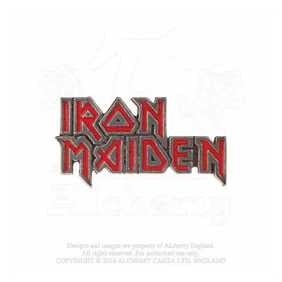 Iron Maiden kovový odznak 19mm x 36mm x 13mm, Enamelled Logo