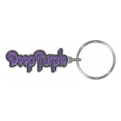 Deep Purple kovová klíčenka 65x20 mm, Logo