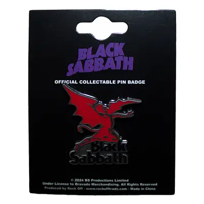 Black Sabbath kovový odznak 30 x 32 mm, Logo & Daemon