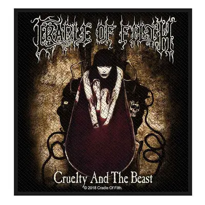 Cradle Of Filth tkaná nášivka PES 100x100 mm, Cruelty and the Beast