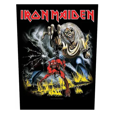 Iron Maiden nášivka na záda CO+PES 30x27x36 cm, Number Of The Beast