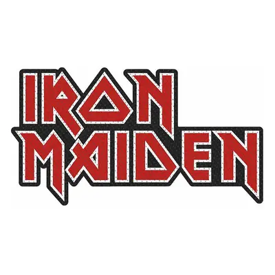 Iron Maiden tkaná nášivka PES 100x50 mm, Logo Cut Out