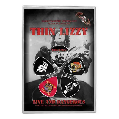 Thin Lizzy set trsátek 5 ks 1mm, Live And Dangerous