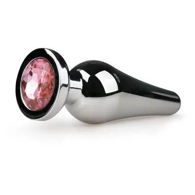 EasyToys Metal Butt Plug No. 11 - Silver/Pink