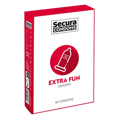 Secura Extra Fun – vroubkované kondomy (48 ks)