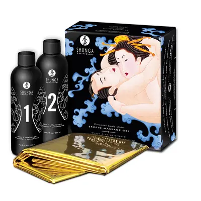 Shunga Body Massage Gel 2 x 250 ml exotické ovoce