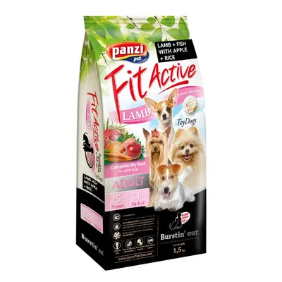 FitActive Hypoallergenic ToyDogs Lamb, Fish & Apple, Rice 1,5 kg