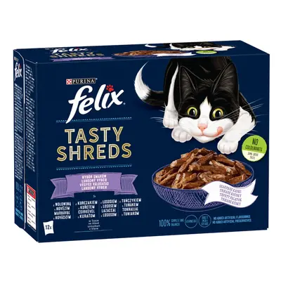 Felix Tasty Shreds smíšený výběr v omáčce x g