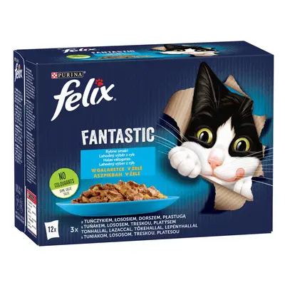 Felix Fantastic lahodný výběr v želé - s tuňákem, lososem, treskou a platýsem x g