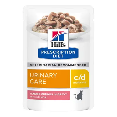 Hill's Prescription Diet c/d Multicare Urinary Care krmivo pro kočky, losos - kapsičky x g