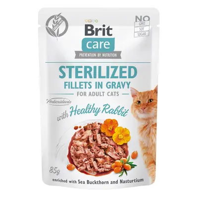 Brit Care Cat Sterilized Fillets in Gravy - Rabbit x g