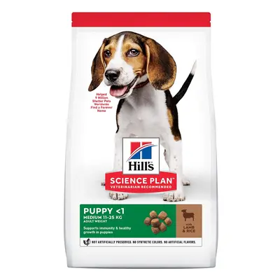 Hill's Science Plan Puppy Medium krmivo pro psy s jehněčím a rýží 2,5 kg