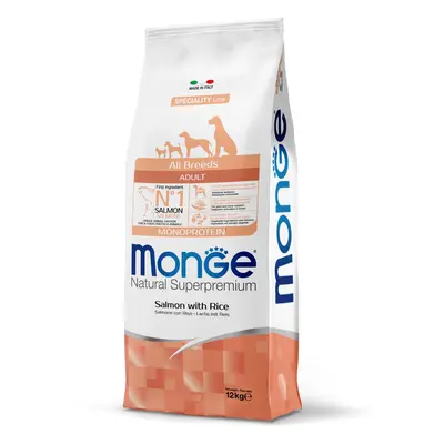 Monge Speciality Line All Breeds Adult Monoprotein suché krmivo pro psy - losos a rýže 2,5 kg