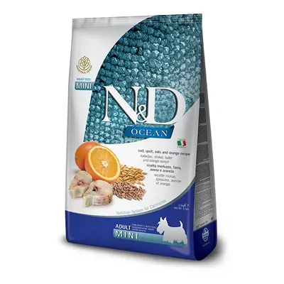 N&D Ocean Dog Adult Mini Codfish, Spelt, Oats & Orange 0,8 kg