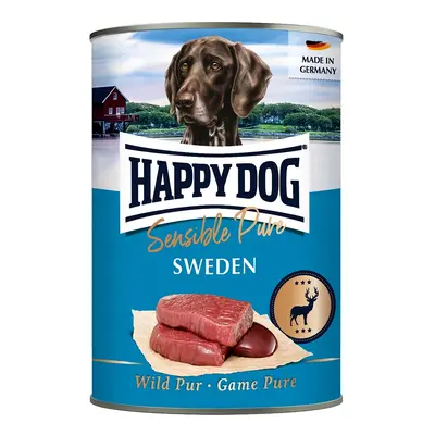 Happy Dog Sensible Pure Sweden - konzerva, zvěřinové maso g