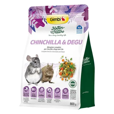 Gimbi Mother Nature Chinchilla & Degu - krmivo pro činčily a osmáky g