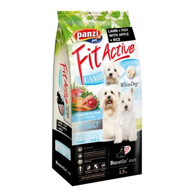 FitActive Hypoallergenic WhiteDogs Lamb, Fish & Apple, Rice 1,5 kg (308555)