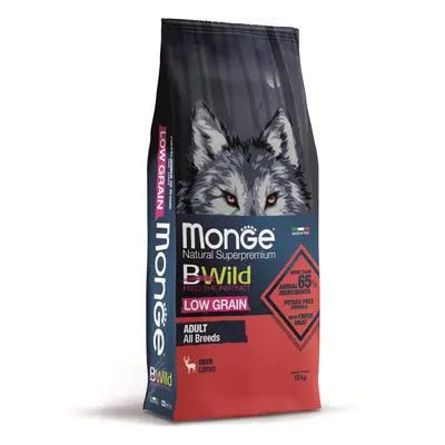 Monge BWild Low Grain All Breeds Adult suché krmivo pro psy - jelen kg