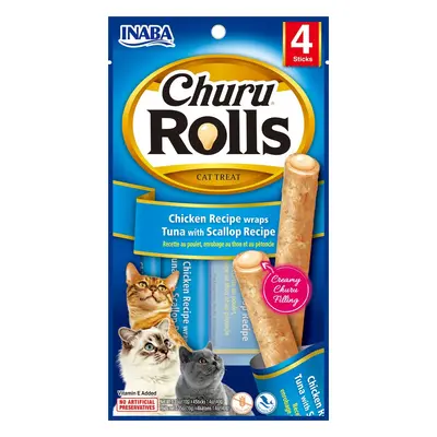 INABA Cat Churu Rolls - s tuňákem s mušlemi x g